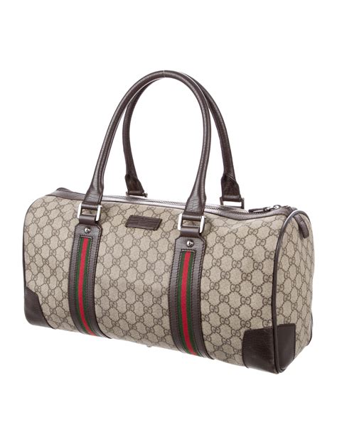 gucci large print bag|genuine Gucci duffle bags.